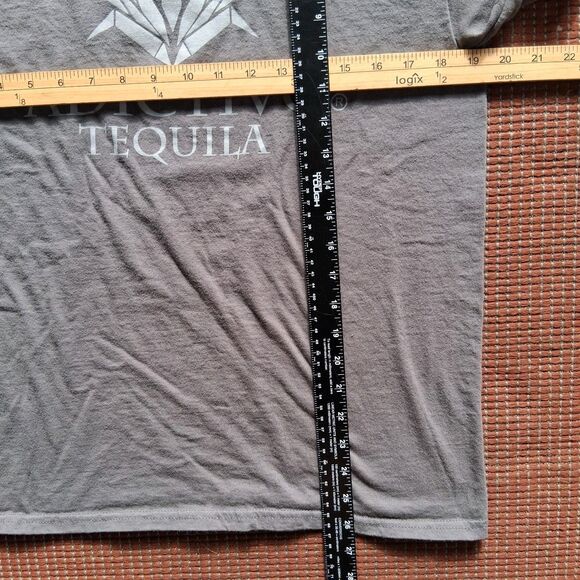 Adictivo Tequila Mens Medium T-Shirt Gray Reposado Promo Graphic - Picture 5 of 6